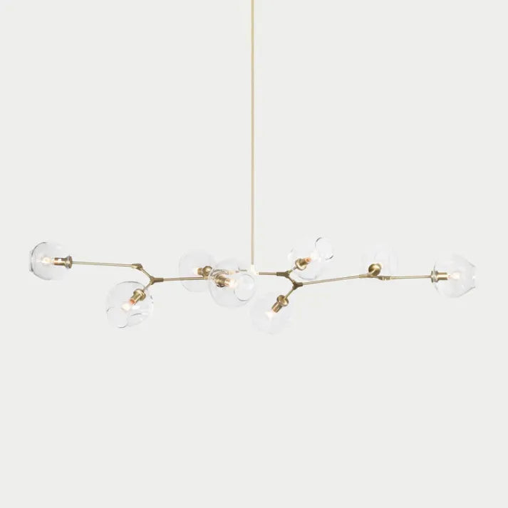 Modern Sputnik Pendant Lamp with Glass Bubble Accents - BubbleDrop