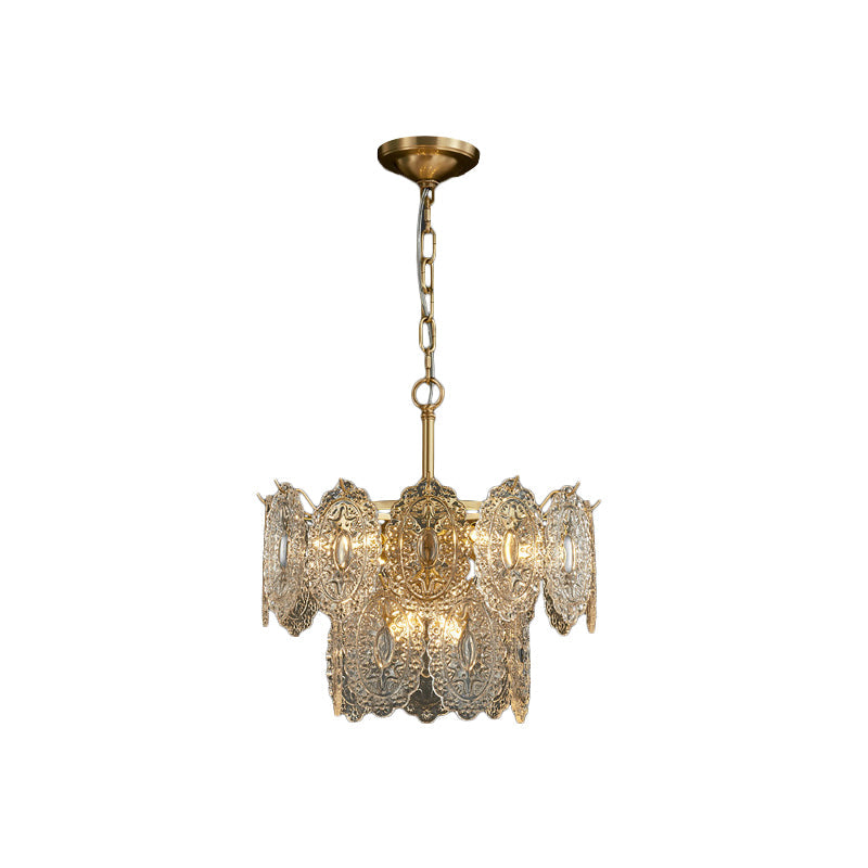 Elegant Crystal Chandelier with Sparkling Details