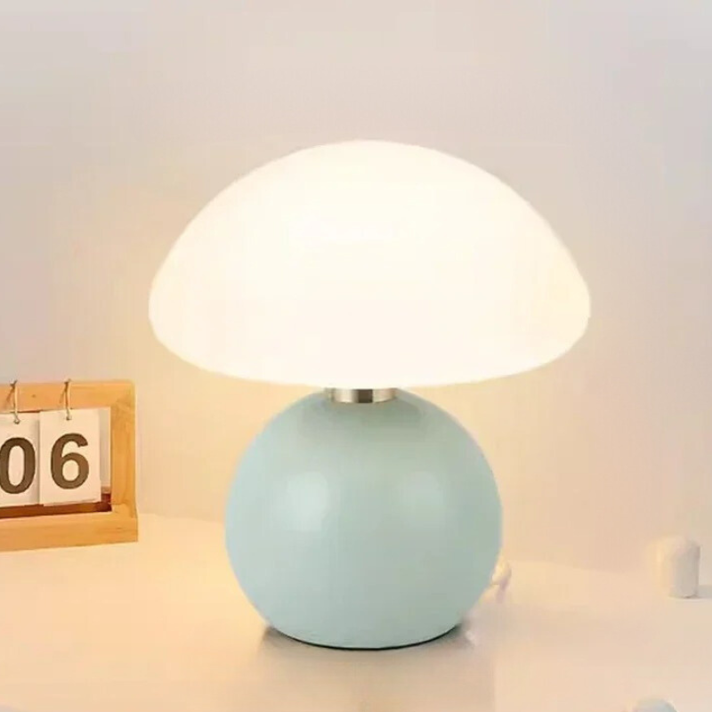 Cream Ceramic Mushroom Lamp for a Cozy Atmosphere - MushTable