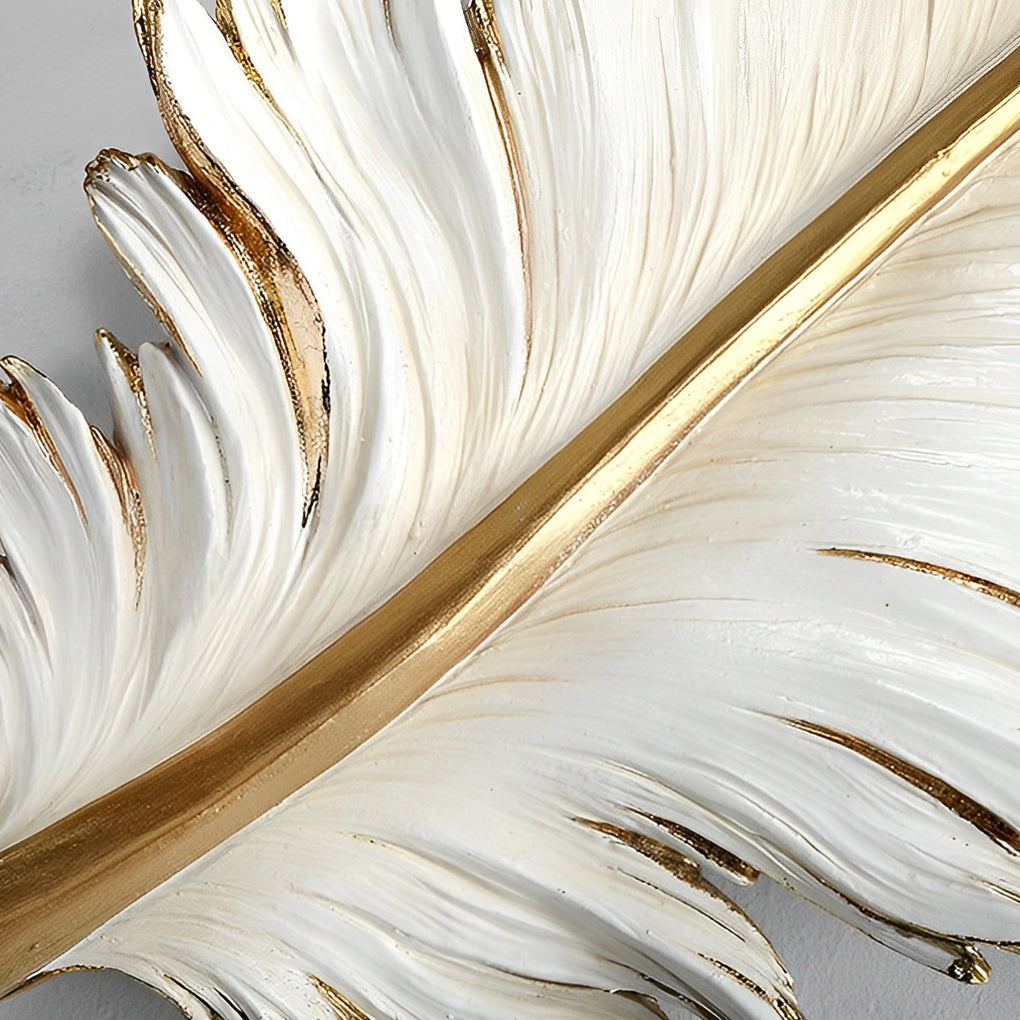 3D Feather Birds Wall Sculpture Nordic Creative Wall Art Decor