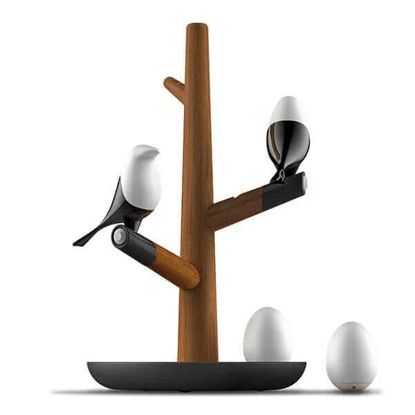 Smart Motion-Sensor Table Lamp with Natural Wood Design - WoodTable