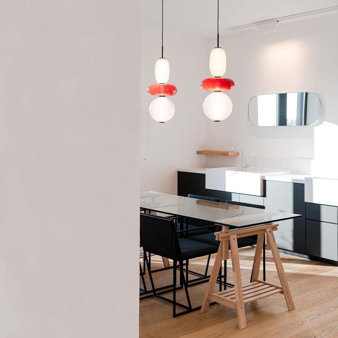 Modern Glass Pendant Lamp for Elegant Glow - GlassDrop
