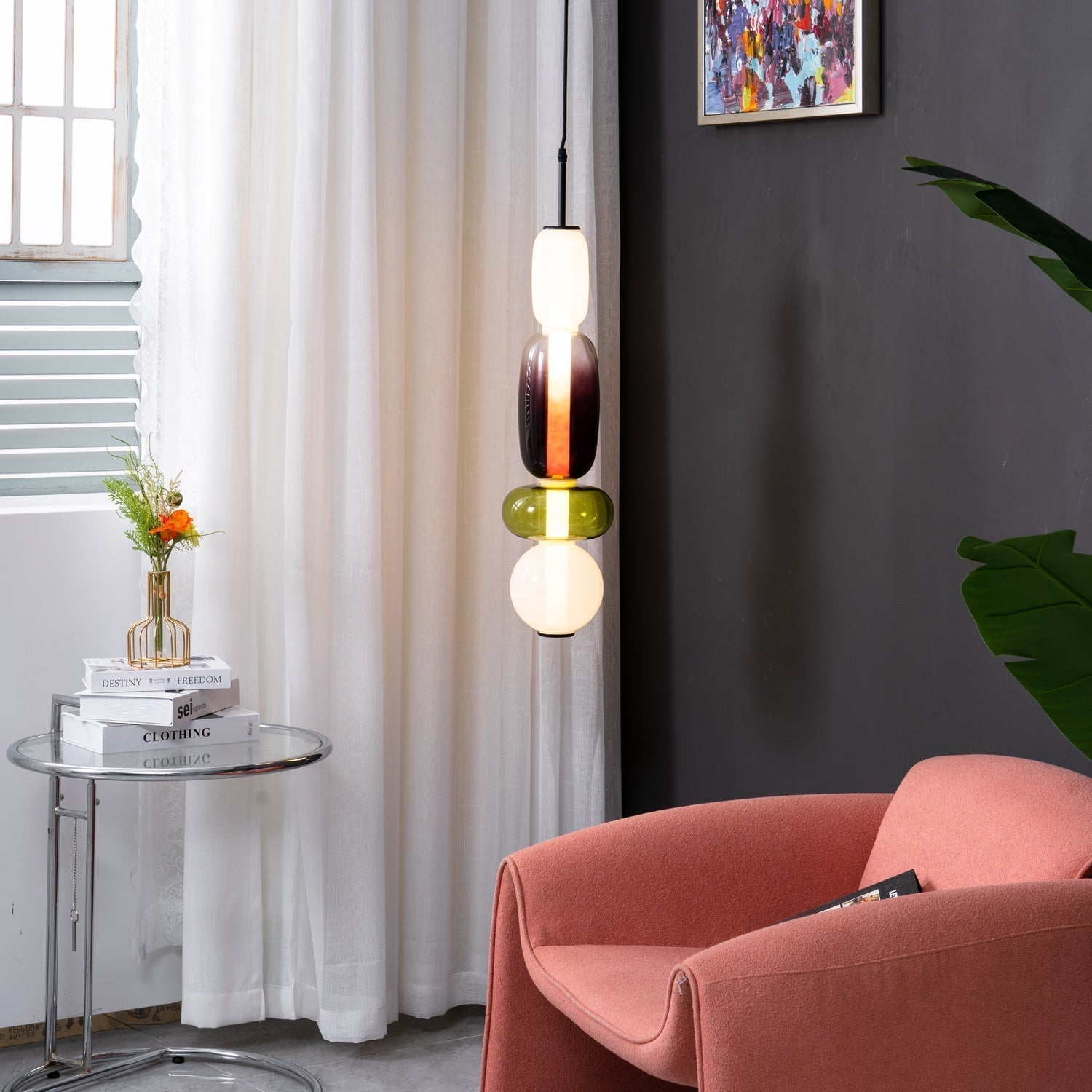 Modern Glass Pendant Lamp for Elegant Glow - GlassDrop