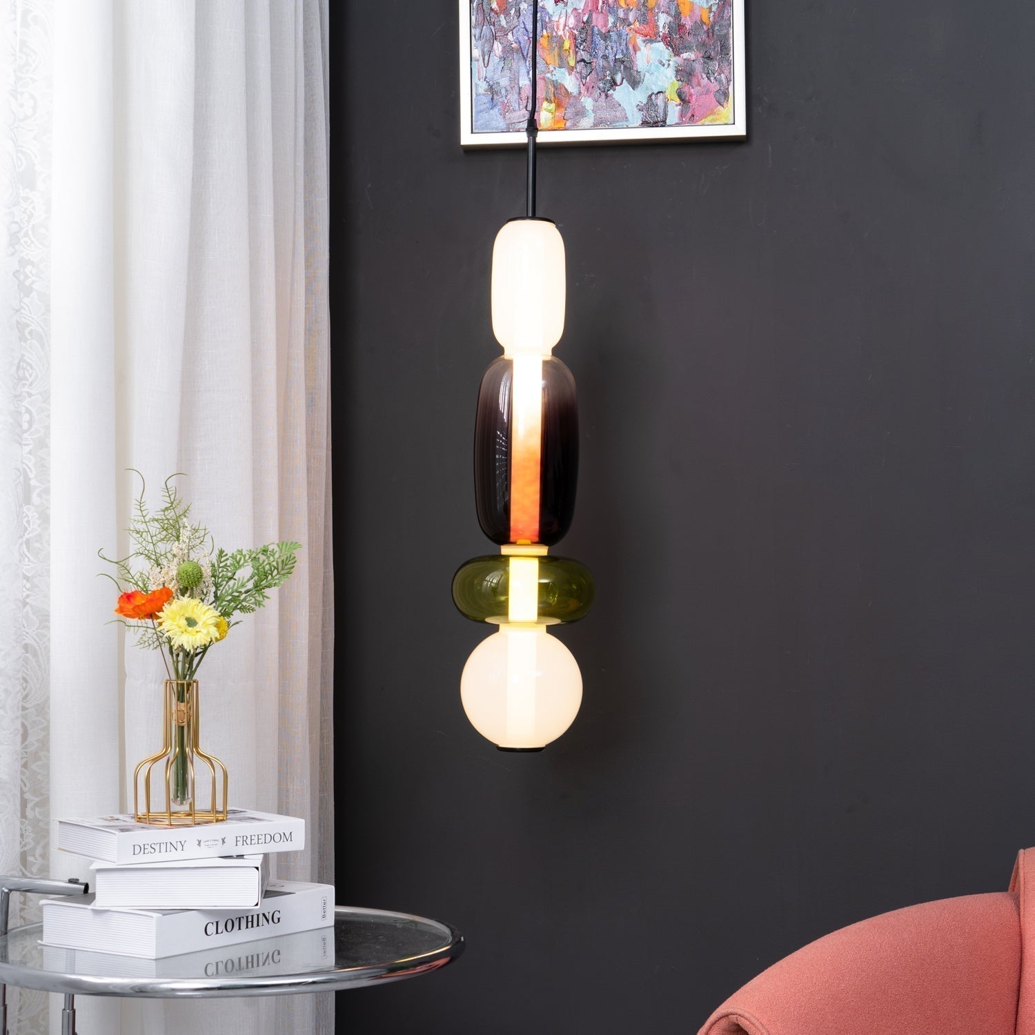 Modern Glass Pendant Lamp for Elegant Glow - GlassDrop