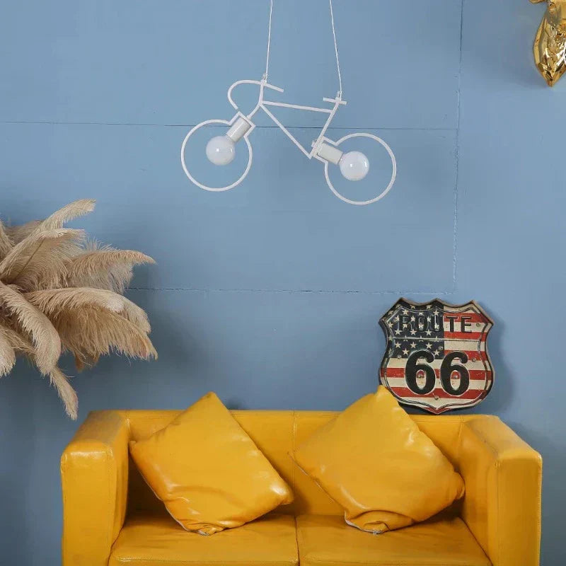 Creative Bicycle-Inspired LED Ceiling Lamp - BikeCeil