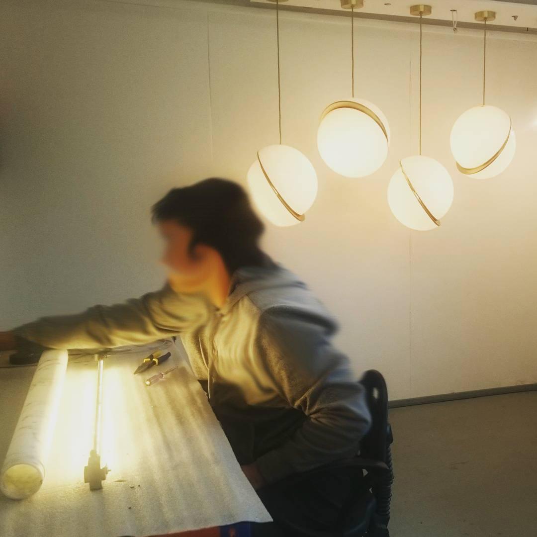 Moon-Inspired Pendant Lamp