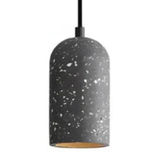 Smooth Concrete Pendant Lamp for Minimal Interiors