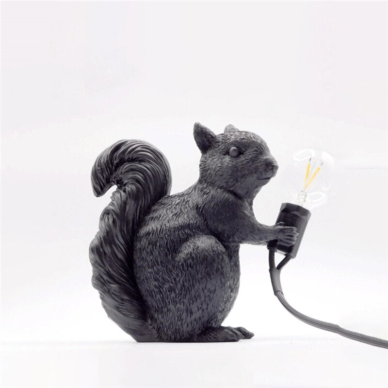 Adorable Squirrel-Themed Designer Table Lamp for Cozy Homes - HomeTable