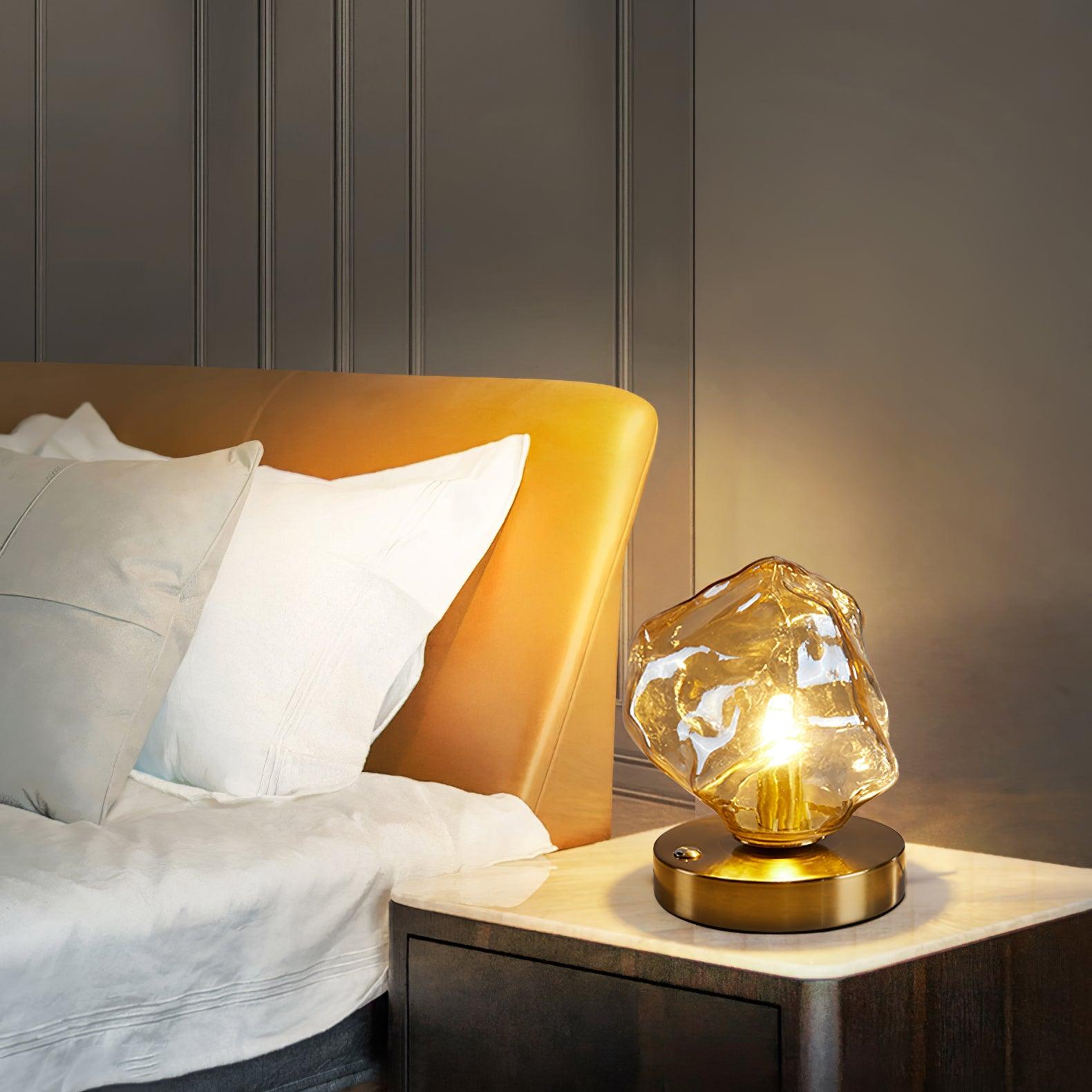 Frosted Glass Table Lamp for Warm Glow - FrostTable