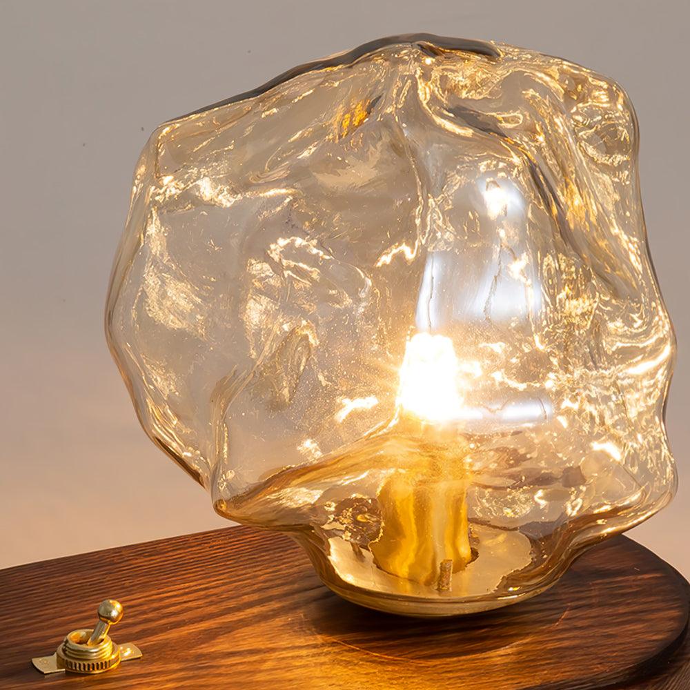 Frosted Glass Table Lamp for Warm Glow - FrostTable