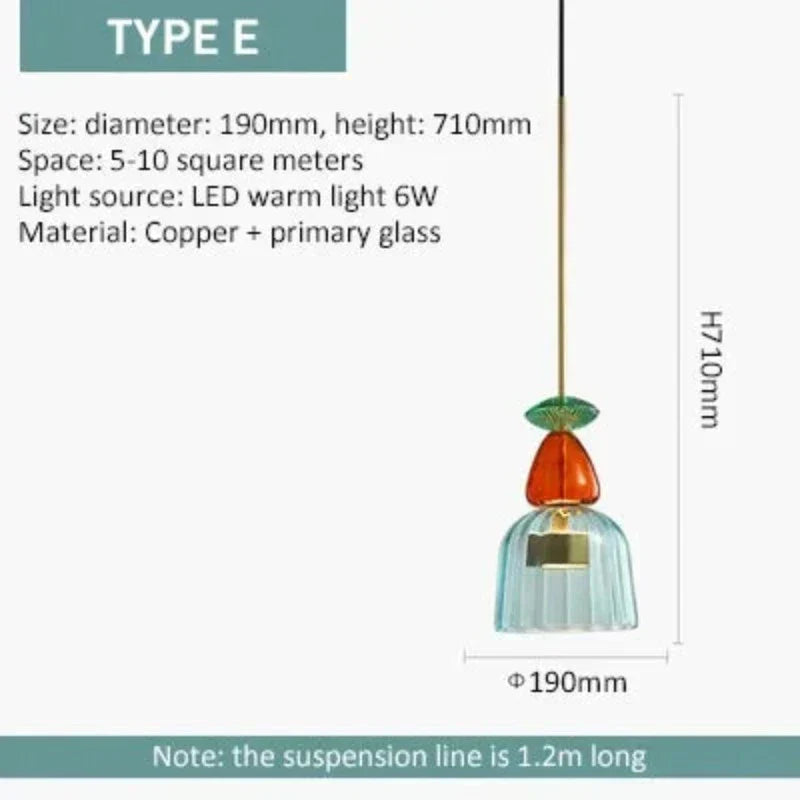 Vibrant Glass Hanging Lamp for a Modern, Artistic Ambience - GlassHang