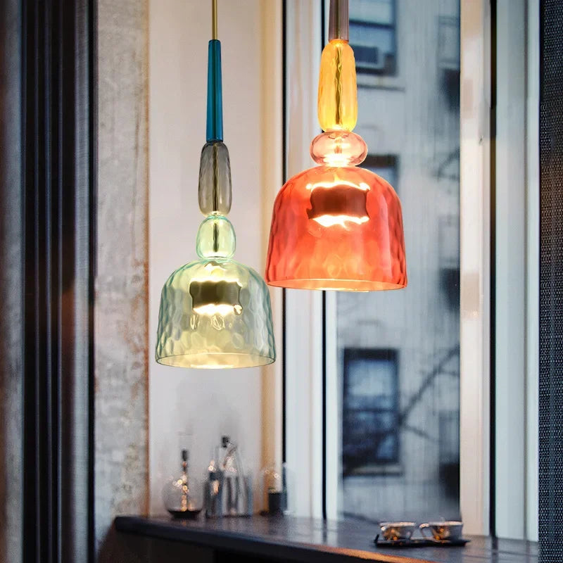 Vibrant Glass Hanging Lamp for a Modern, Artistic Ambience - GlassHang
