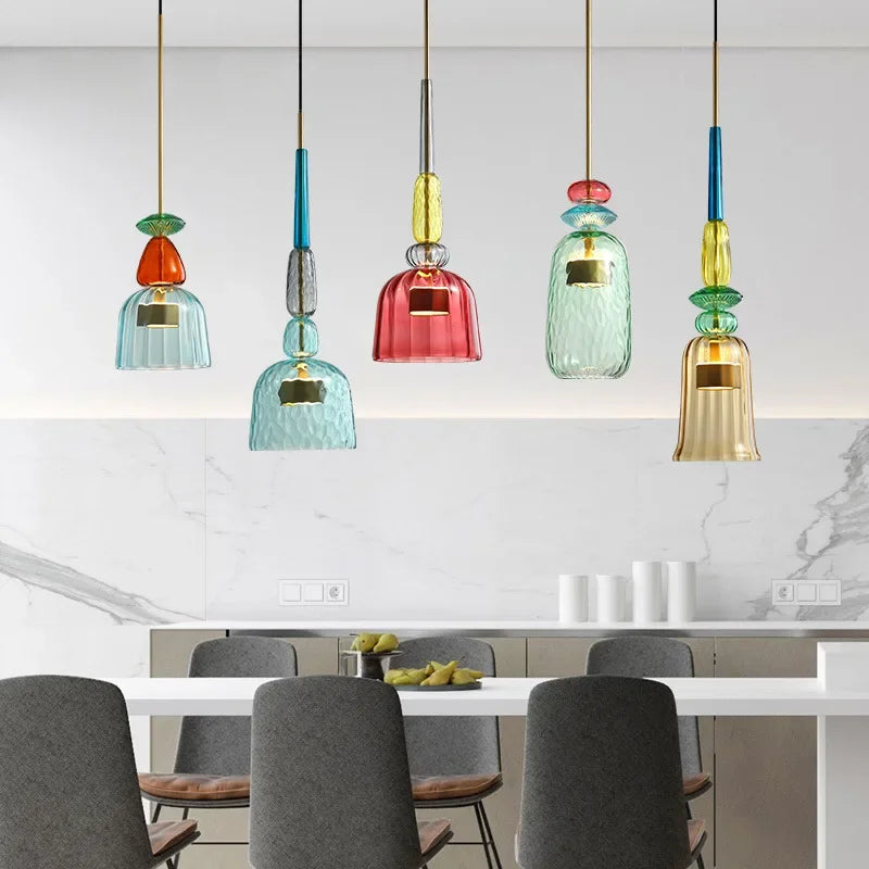 Vibrant Glass Hanging Lamp for a Modern, Artistic Ambience - GlassHang