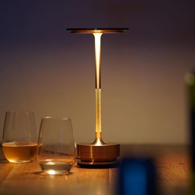 Sleek & Modern Table Lamp with Ambient Glow - GlowTable