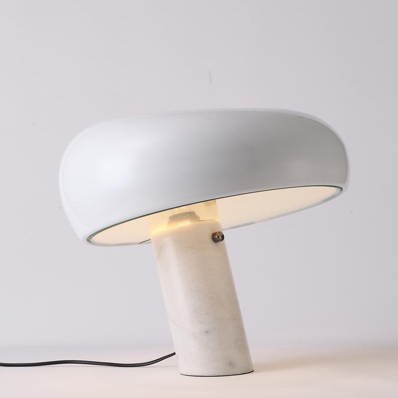 Elegant Marble Table Lamp with Warm LED Glow - MarbleTable