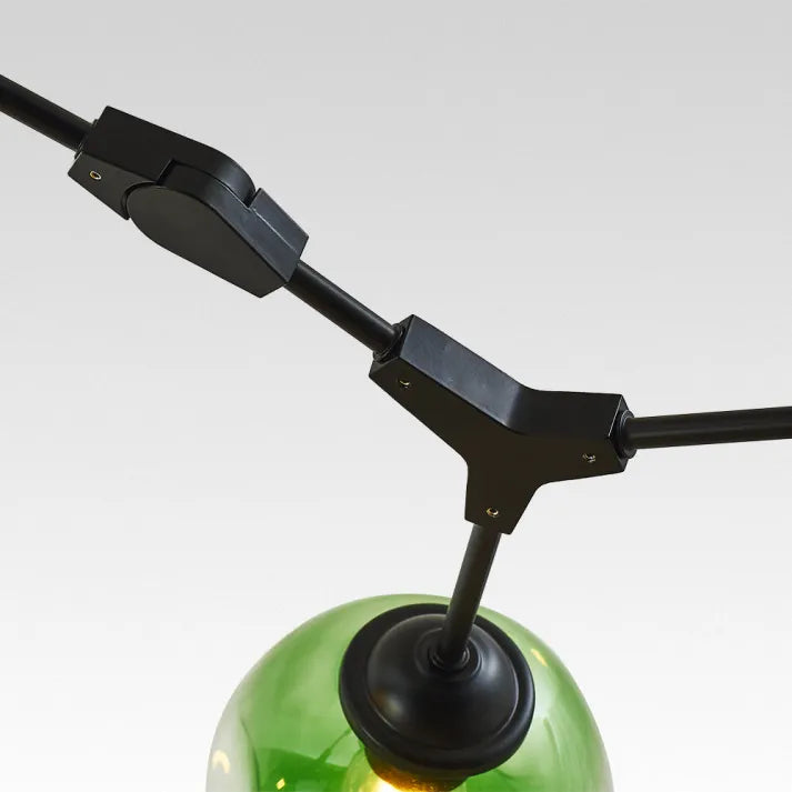 Modern Sputnik Ceiling Light with Bubble Glass Accents - BubbleDrop