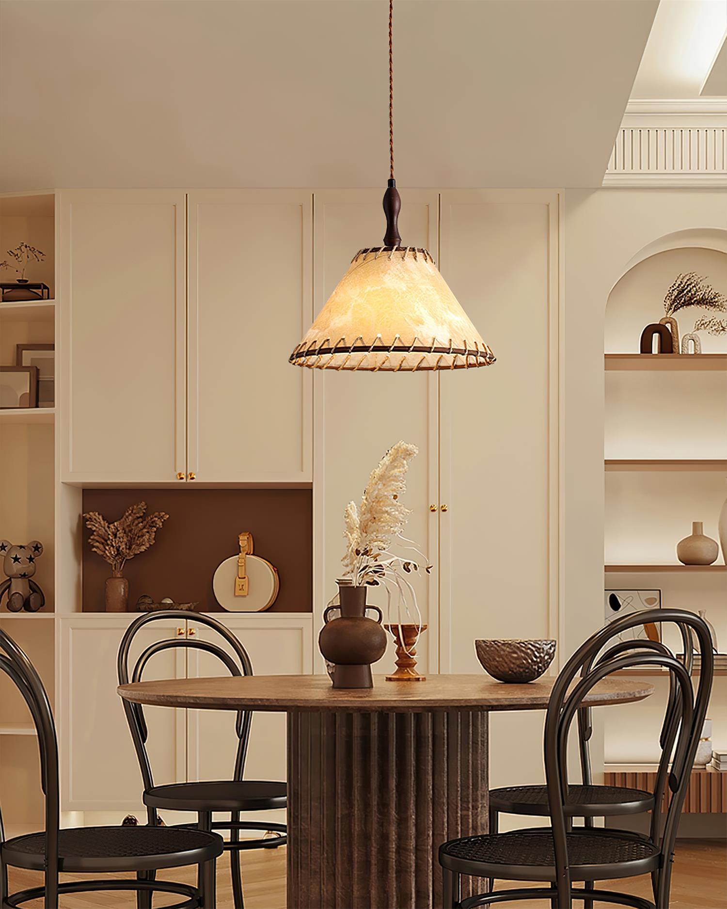 Sleek Wooden Pendant Light for a Warm Modern Feel - WoodDrop