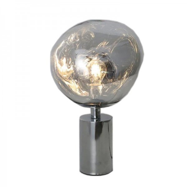 Luxe Melted Glass Table Lamp for Modern Decor - GlassTable