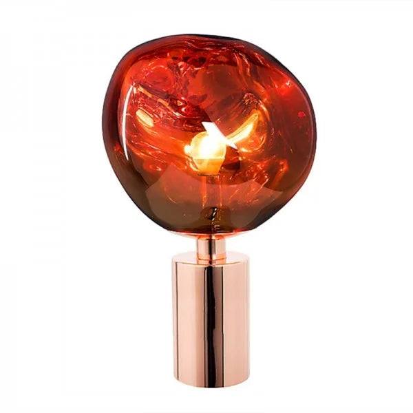 Luxe Melted Glass Table Lamp for Modern Decor - GlassTable
