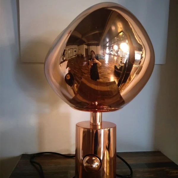 Luxe Melted Glass Table Lamp for Modern Decor - GlassTable