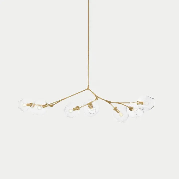 Modern Sputnik Pendant Lamp with Glass Bubble Accents - BubbleDrop