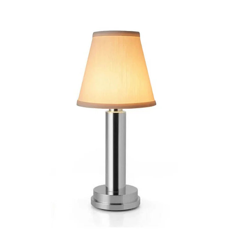 Chic Wireless Table Lamp in Soft Metal Finish - MetalTable