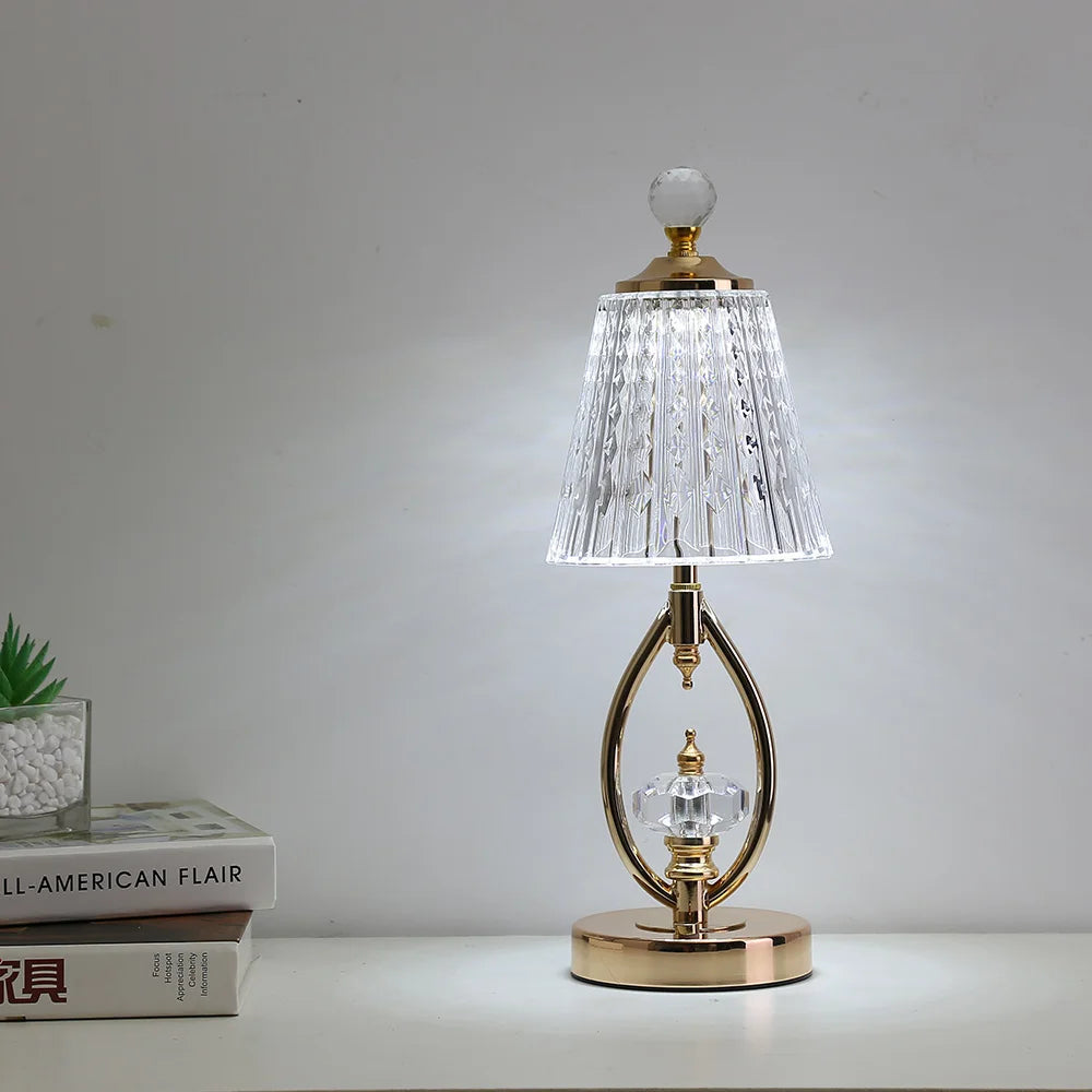 Retro Crystal Table Lamp for Glamorous Homes - RetroTable