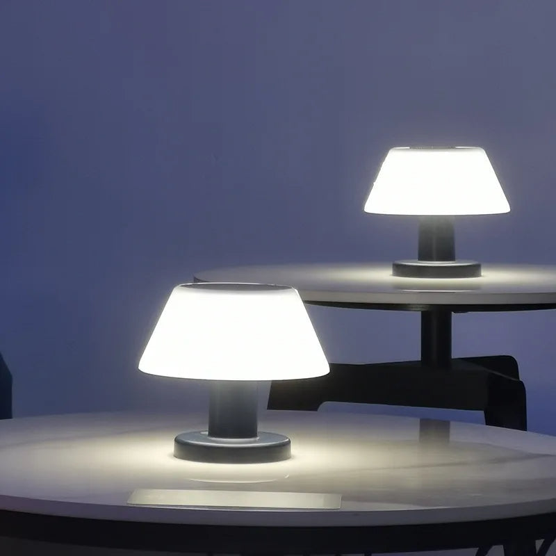 Eco-Chic Solar-Powered Table Lamp for Effortless Ambience - SolarTable