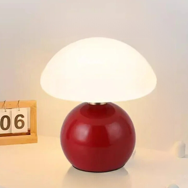 Cream Ceramic Mushroom Lamp for a Cozy Atmosphere - MushTable