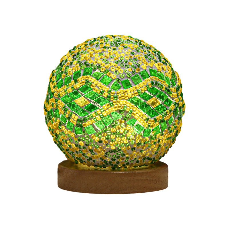 dimmable led glass mosaic table lamp for a bohemian vibe glasstable