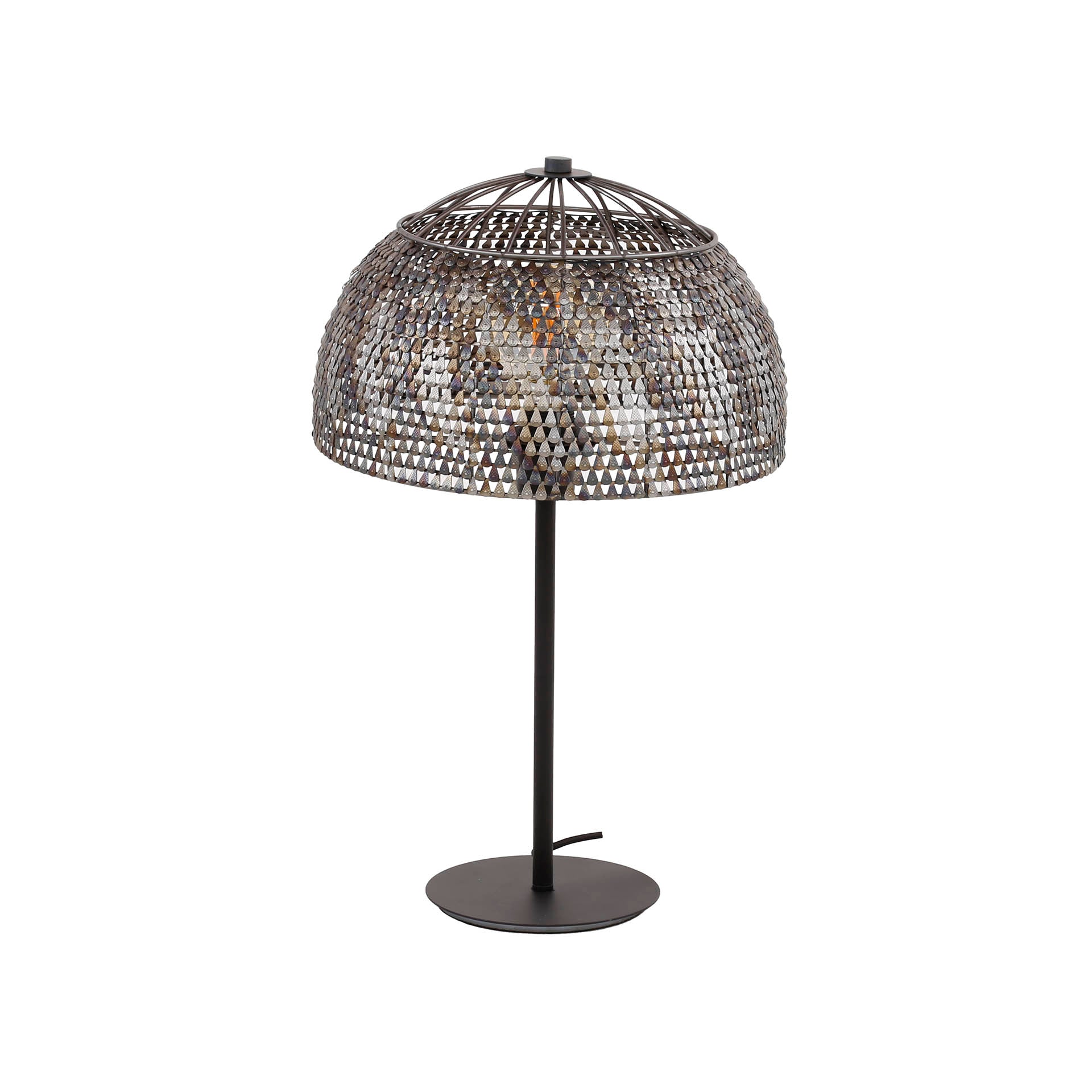 Sleek Black & Brown Designer Table Lamp for Modern Interiors - IndoTable