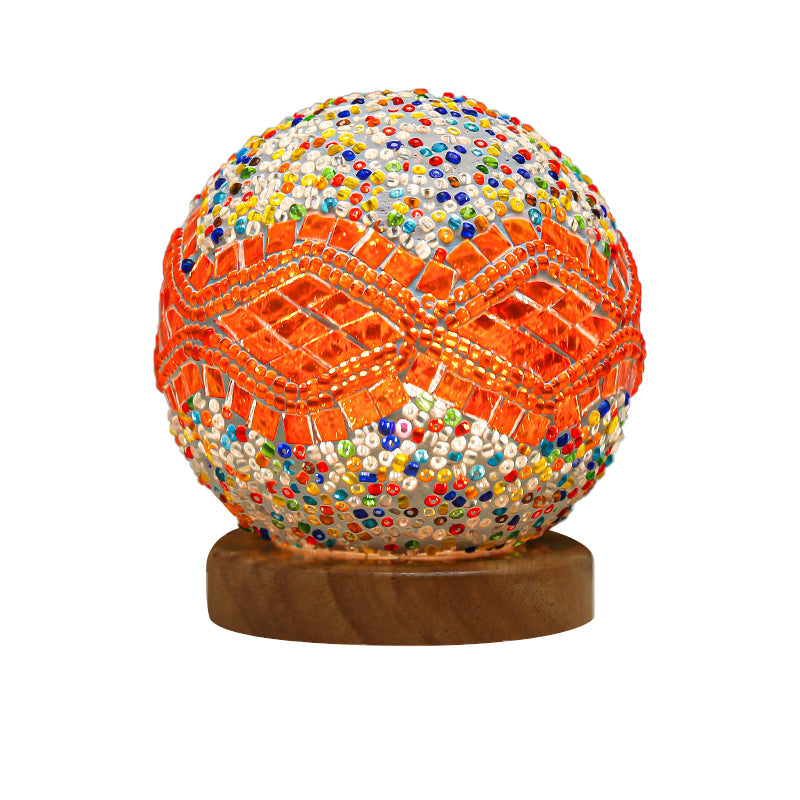 dimmable led glass mosaic table lamp for a bohemian vibe glasstable