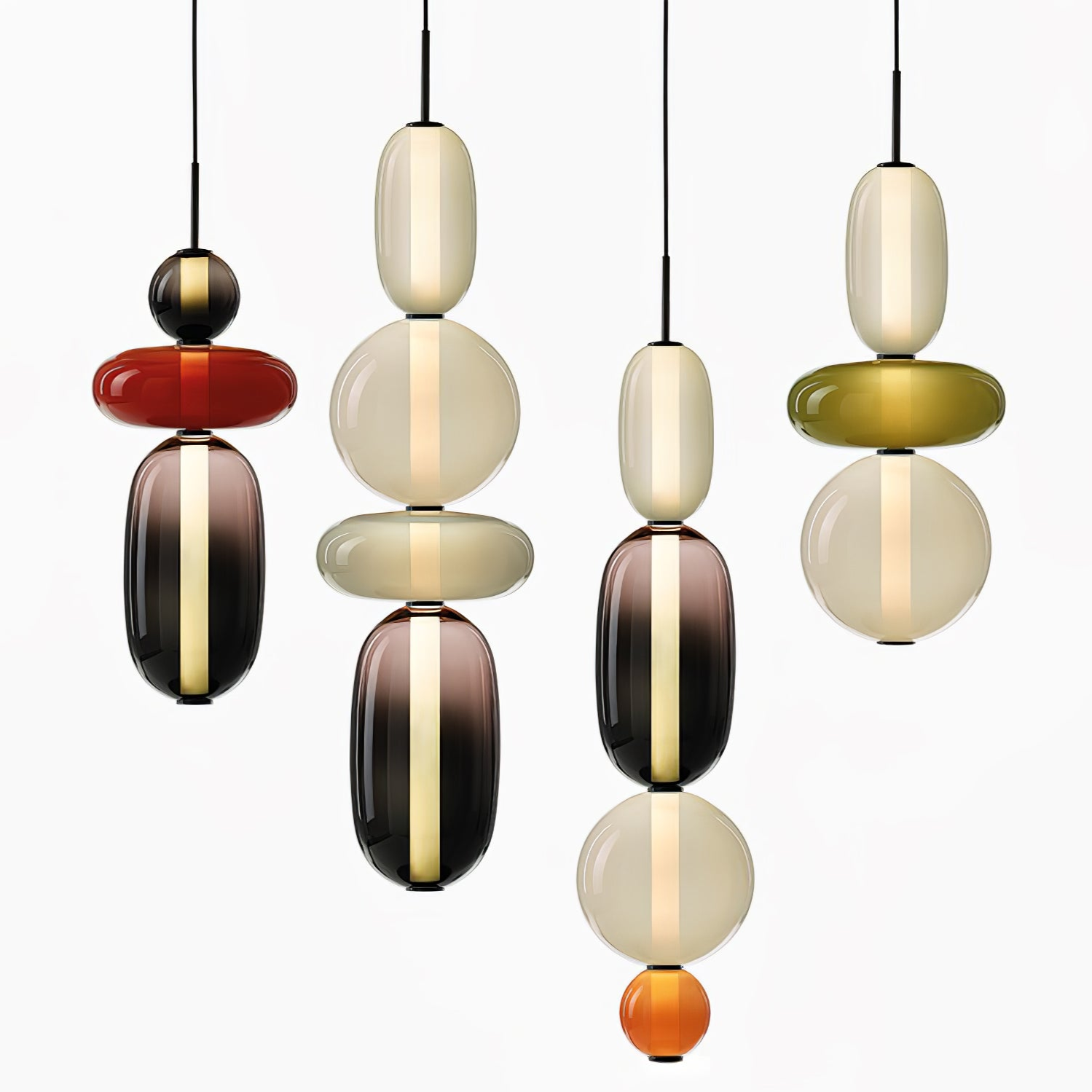 Modern Glass Pendant Lamp for Elegant Glow - GlassDrop