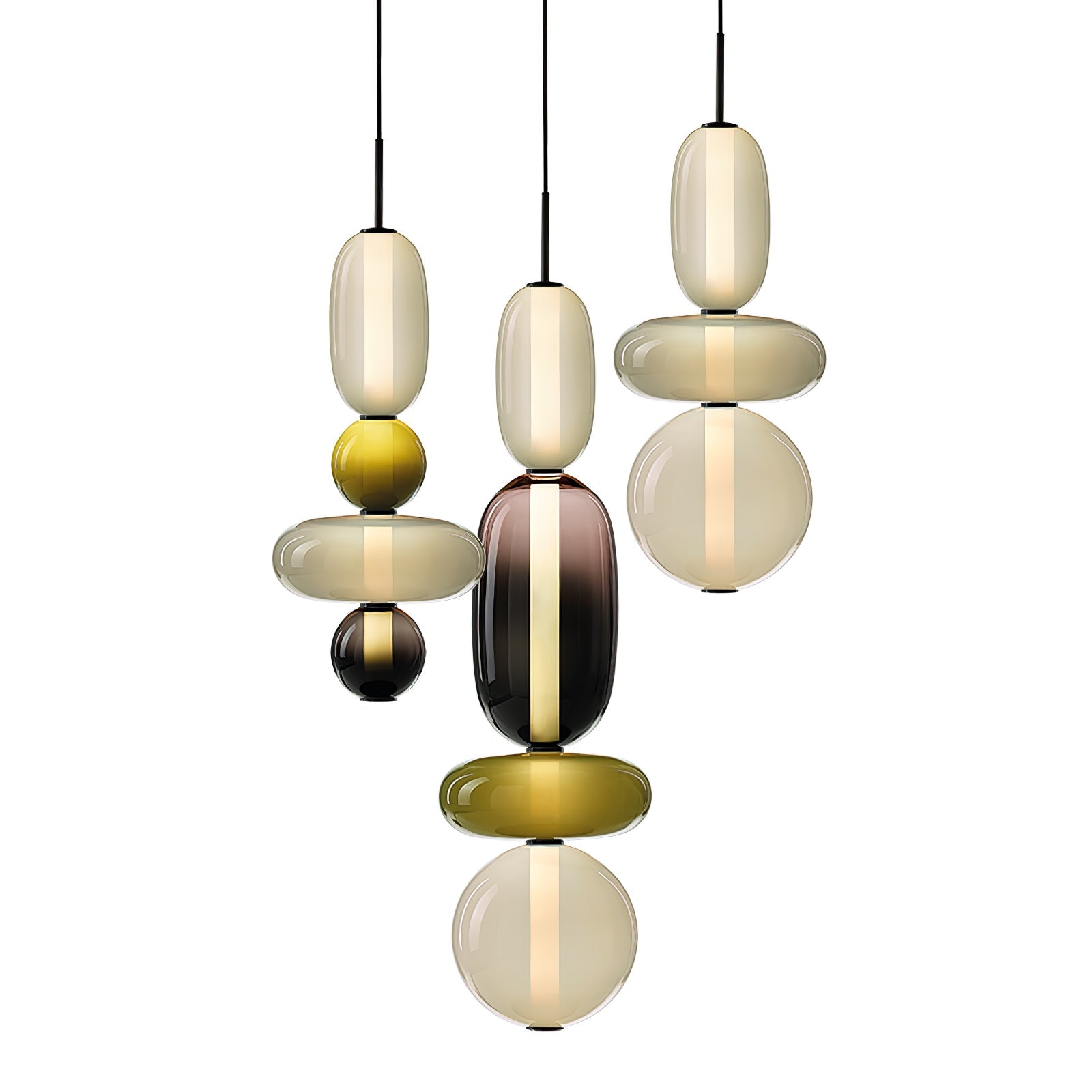 Modern Glass Pendant Lamp for Elegant Glow - GlassDrop