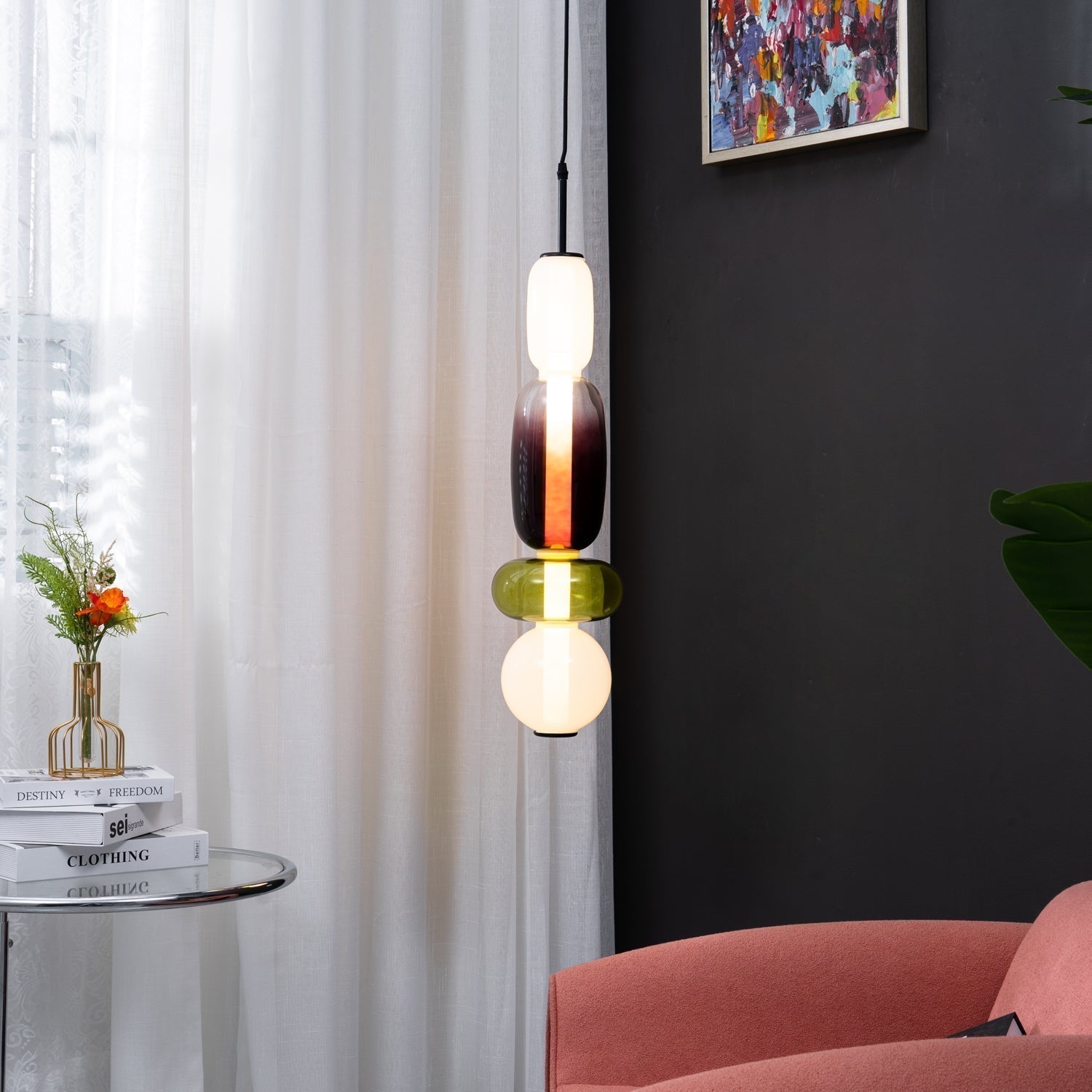 Modern Glass Pendant Lamp for Elegant Glow - GlassDrop
