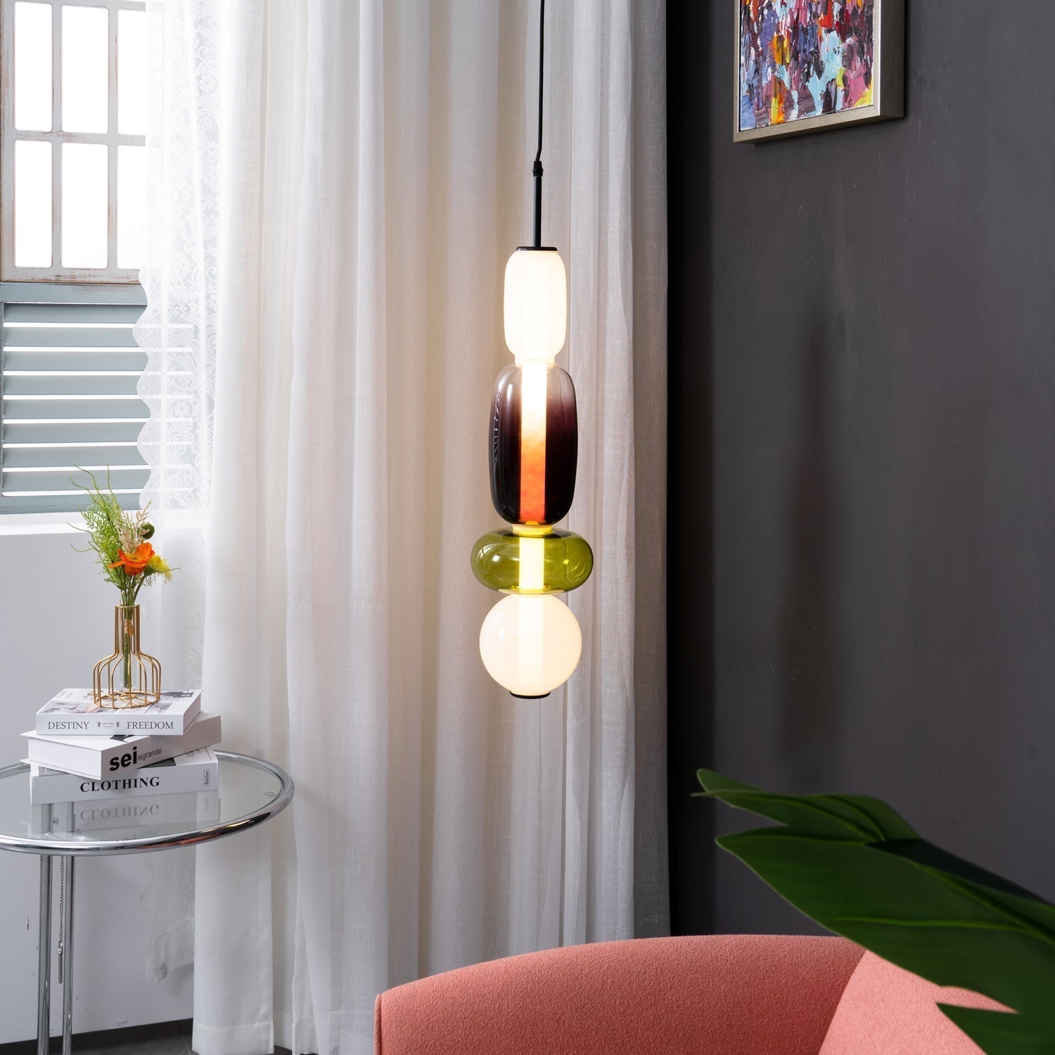 Modern Glass Pendant Lamp for Elegant Glow - GlassDrop