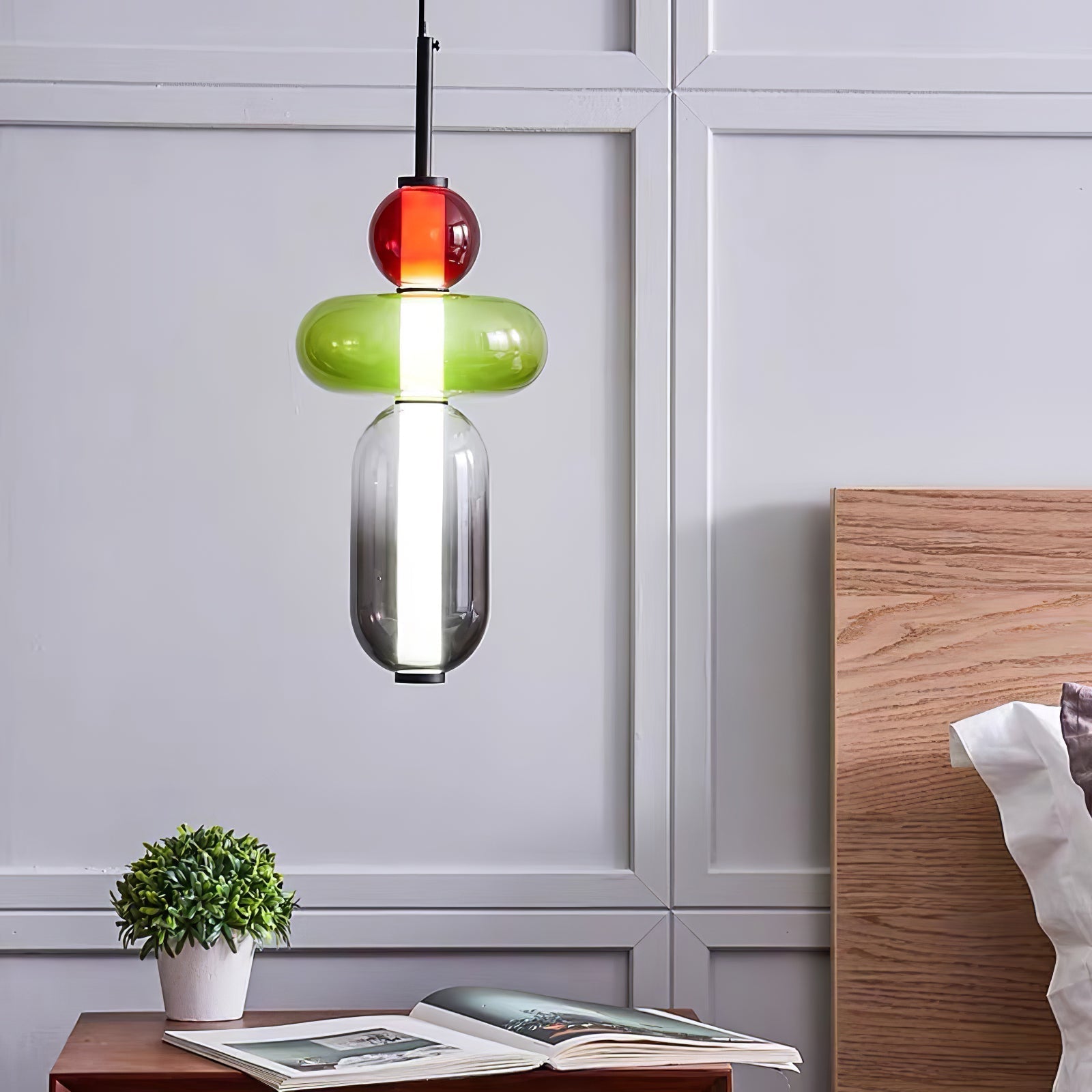 Modern Glass Pendant Lamp for Elegant Glow - GlassDrop
