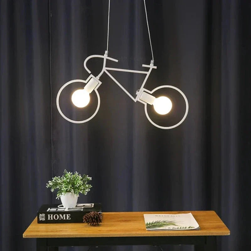 Unique LED Ceiling Lamp Inspired by Bicycle Design - BikeCeil