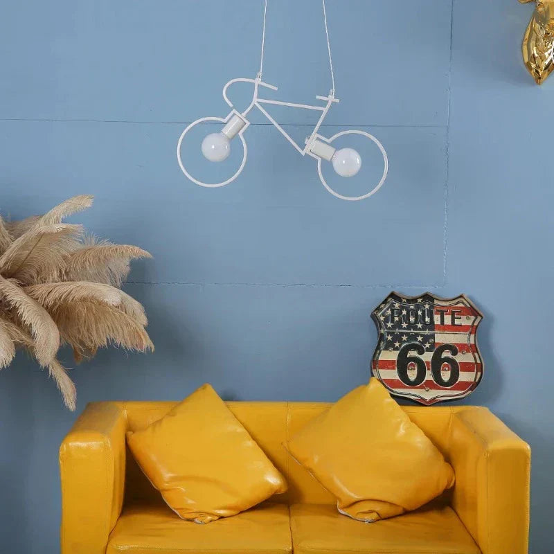 Unique LED Ceiling Lamp Inspired by Bicycle Design - BikeCeil