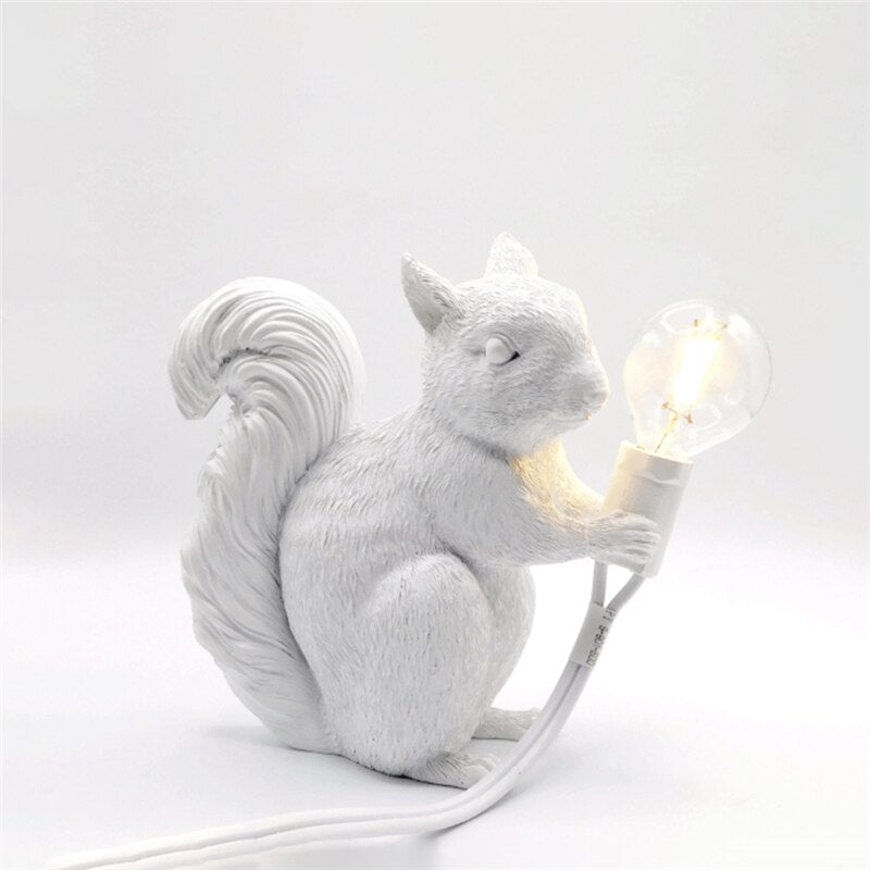 Adorable Squirrel-Themed Designer Table Lamp for Cozy Homes - HomeTable