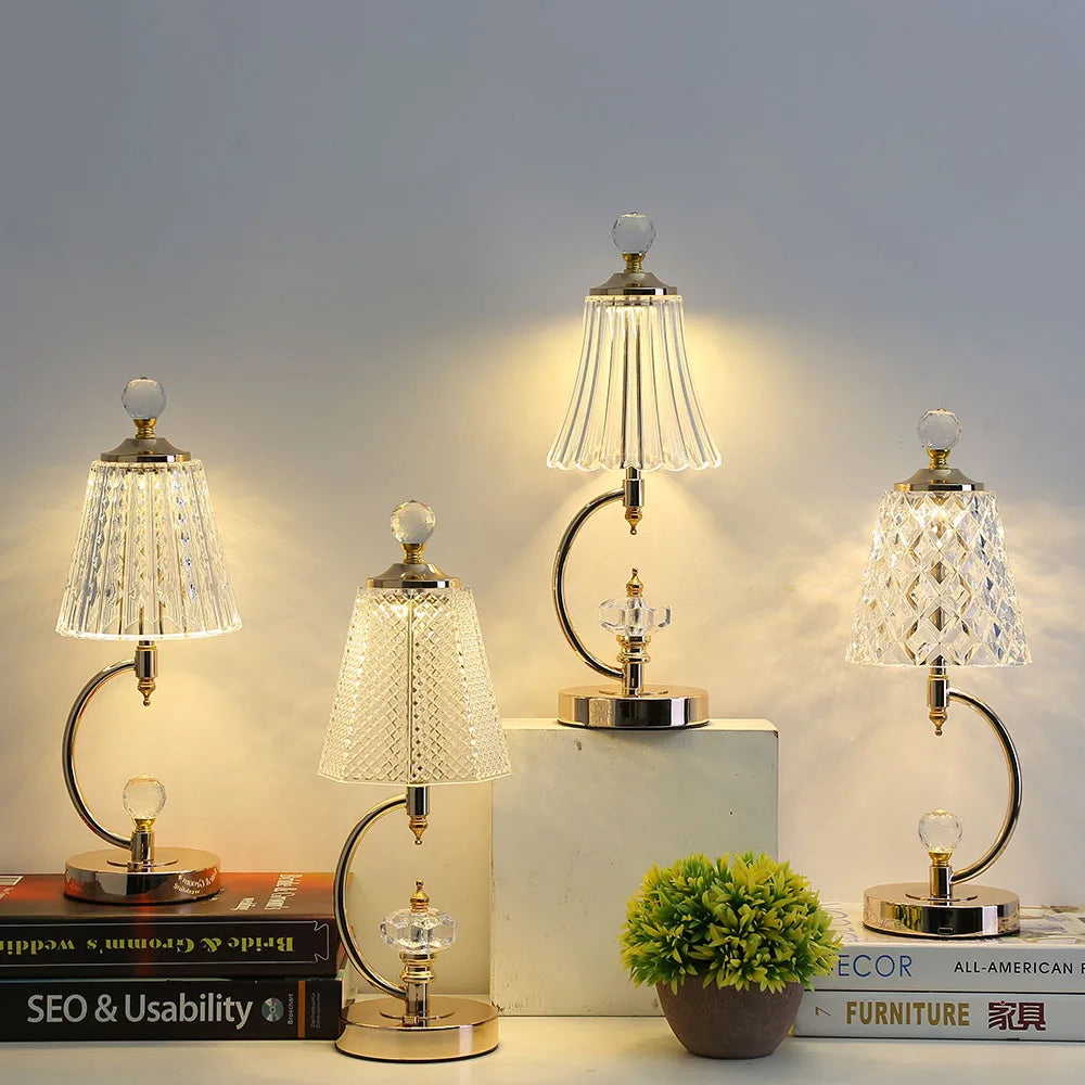 Retro Crystal Table Lamp for Glamorous Homes - RetroTable