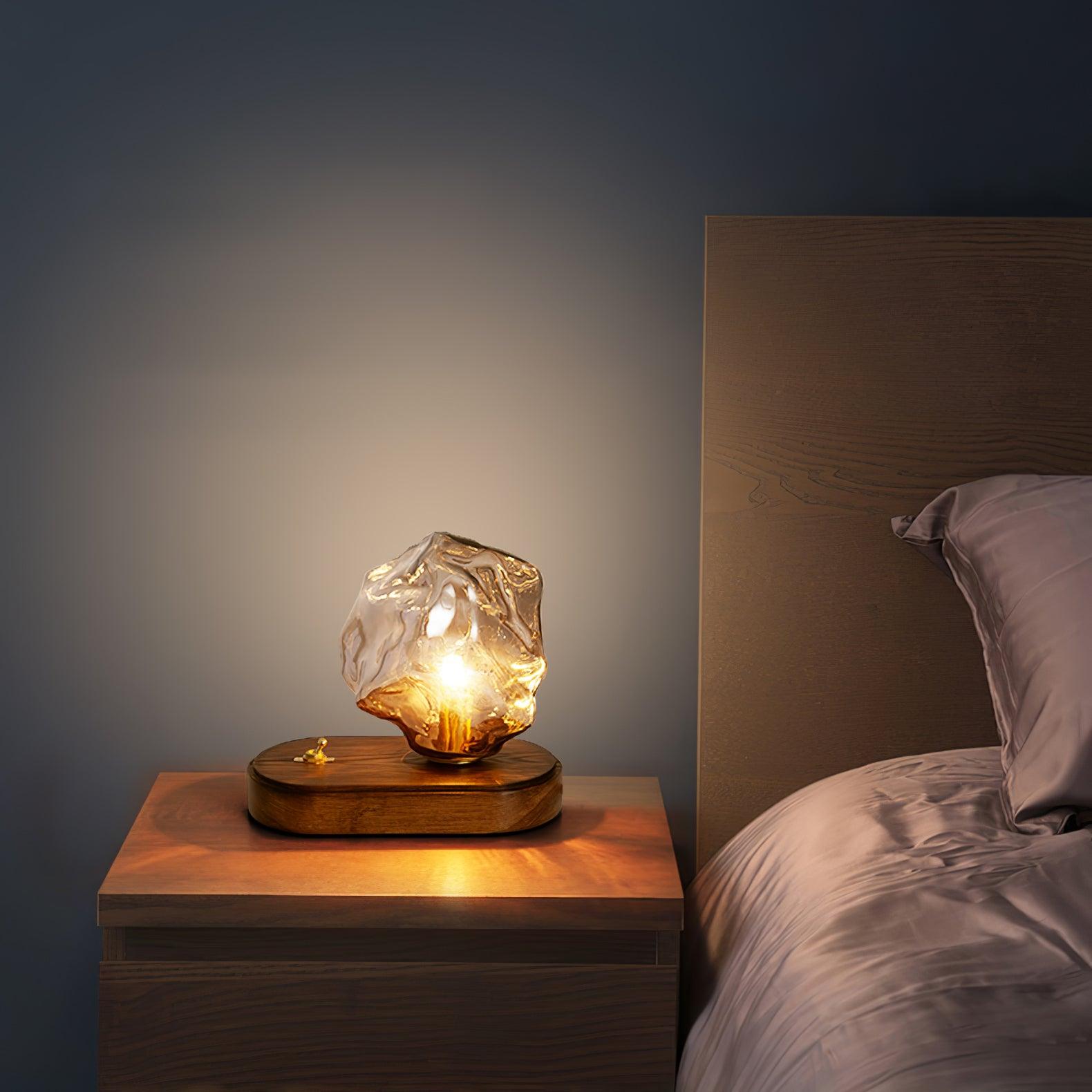 Elegant Motion-Sensing Table Lamp with Frosted Glass - FrostTable