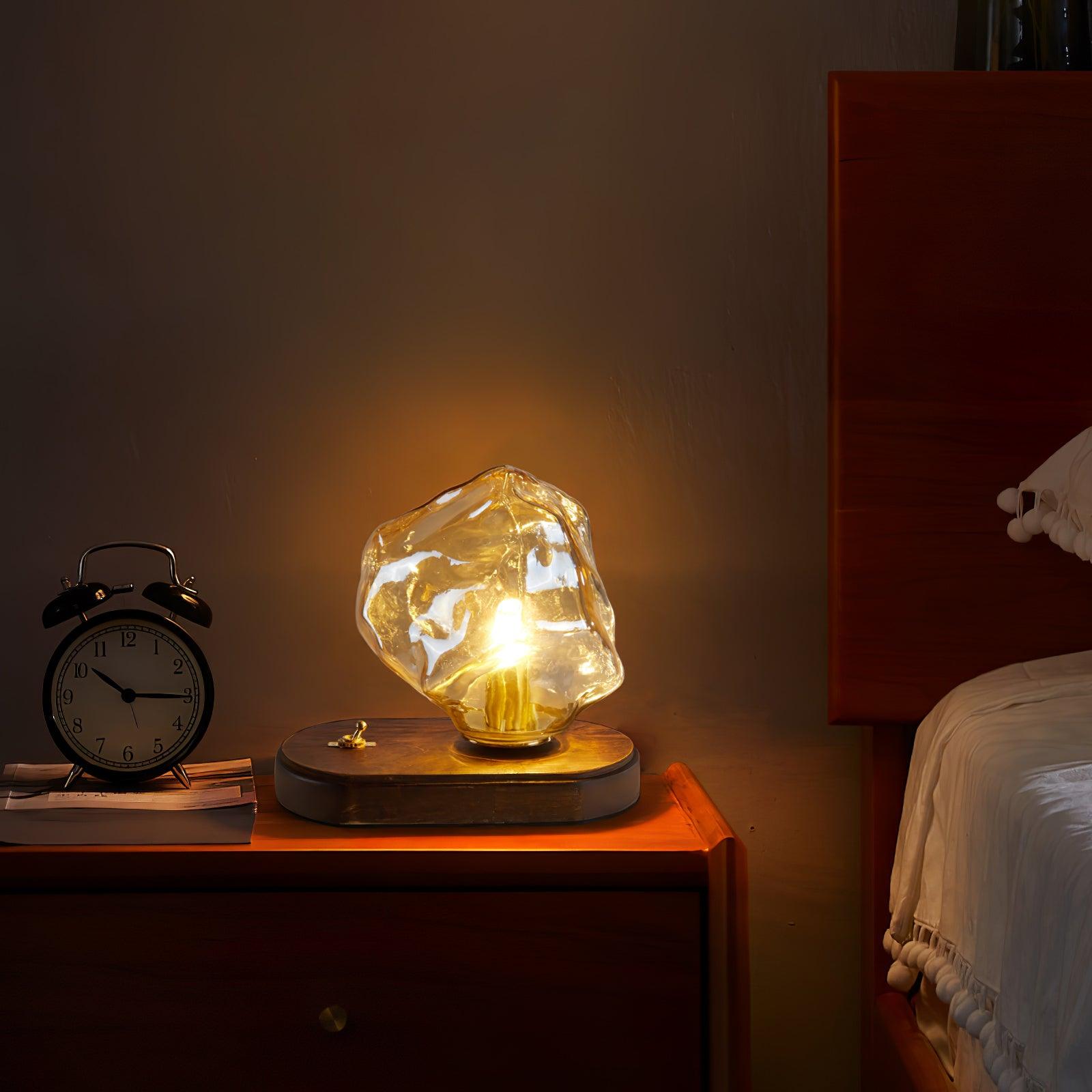 Elegant Motion-Sensing Table Lamp with Frosted Glass - FrostTable