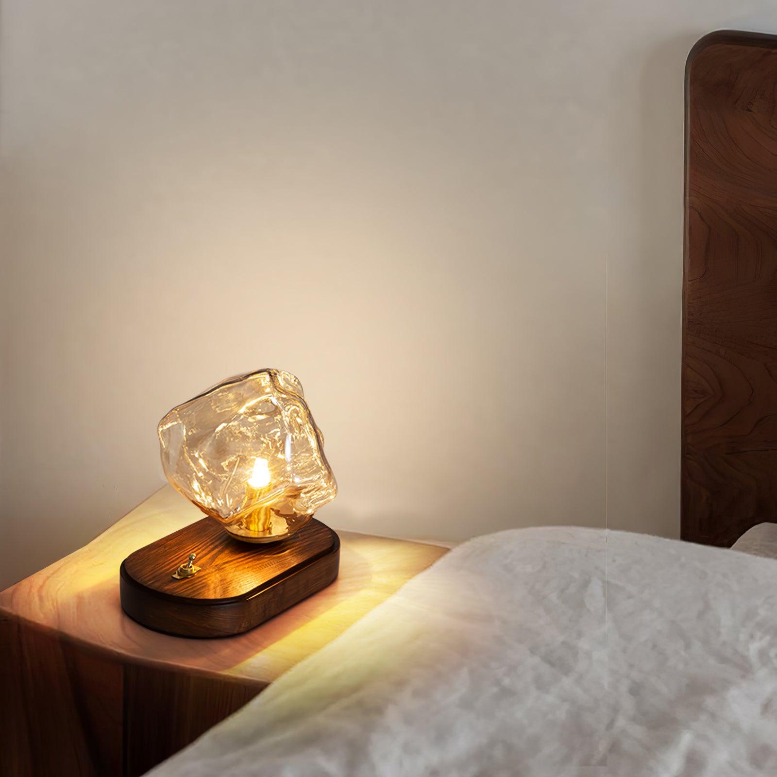 Frosted Glass Table Lamp for Warm Glow - FrostTable