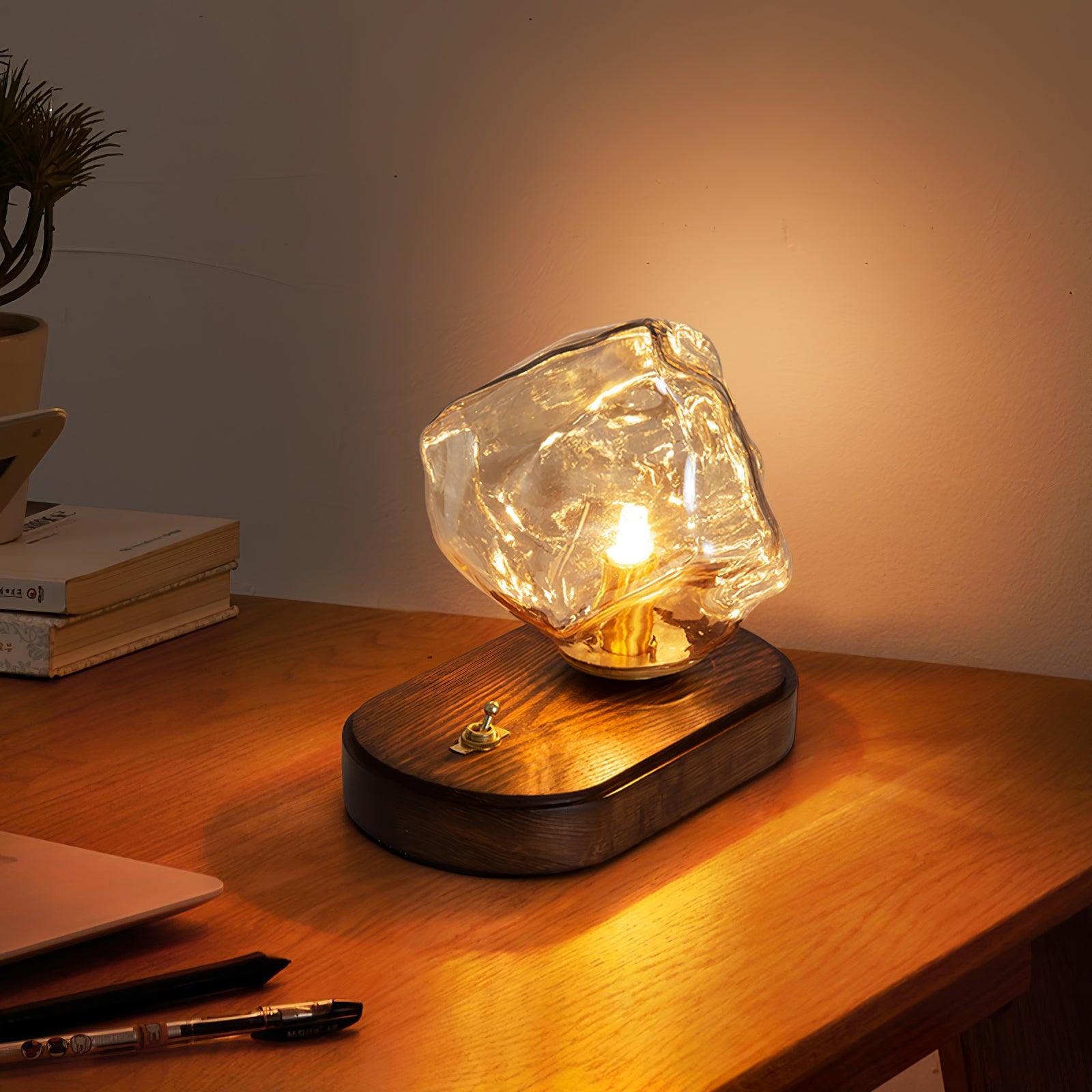 Elegant Motion-Sensing Table Lamp with Frosted Glass - FrostTable