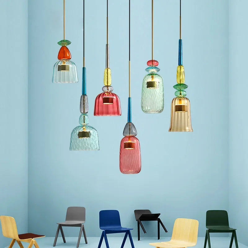 Vibrant Glass Hanging Lamp for a Modern, Artistic Ambience - GlassHang