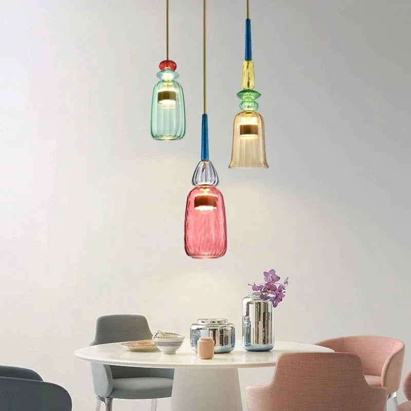 Vibrant Glass Hanging Lamp for a Modern, Artistic Ambience - GlassHang