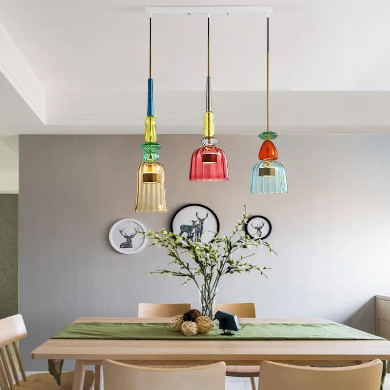 Vibrant Glass Hanging Lamp for a Modern, Artistic Ambience - GlassHang