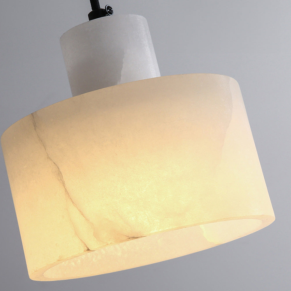Scandinavian Marble-Finish Ceiling Light