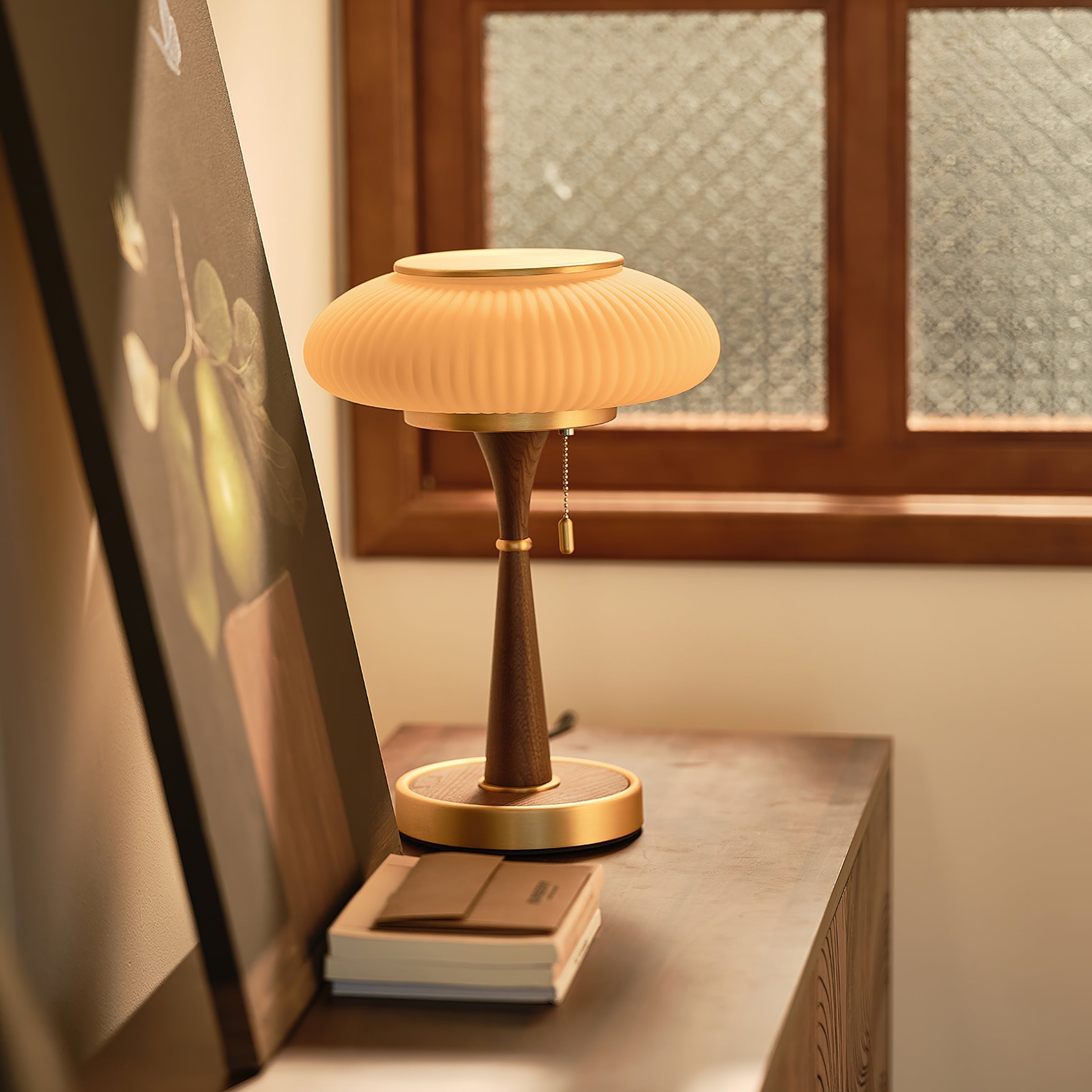 Natural Mushroom Table Lamp for a Cozy Ambience - MushTable